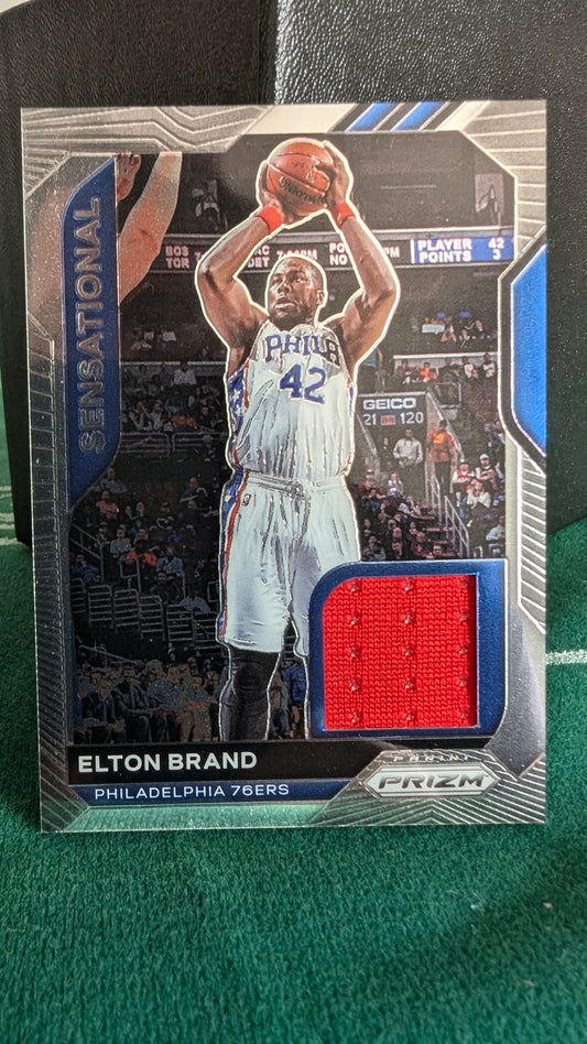 2020-21 Panini Prizm Sensational Jersey #SSW-EBR ELTON BRAND Sixers