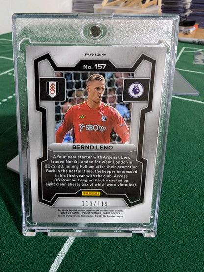 2023-24 Prizm Premier League Breakaway Prizm Red #157 Bernd Leno /149