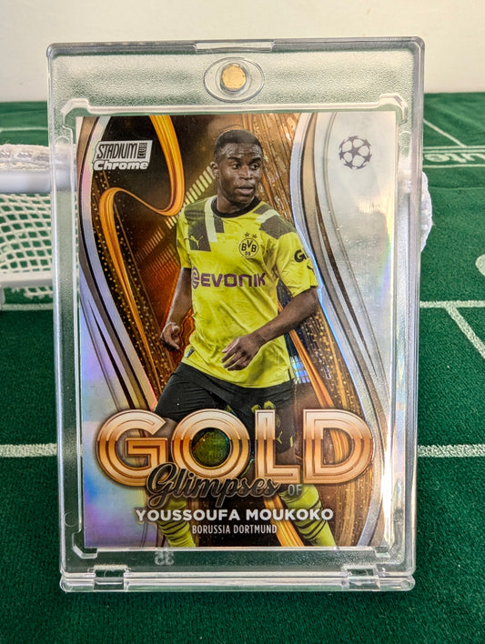 Topps Stadium Club Chrome UCL Glimpses of Gold ⚽️ Youssoufa Moukoko ⚽️