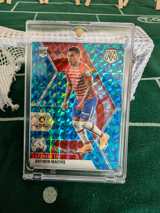 2020-21 Panini Mosaic LaLiga Darwin Machis Granada Peacock Prizm SSP Rookie #2