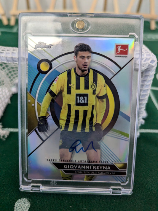 Giovanni Reyna Auto Topps Finest Bundesliga 22/23 - Borussia Dortmund