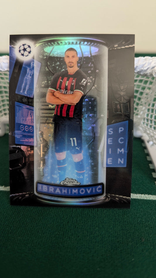 Topps Chrome Ucc 2022/2023 - ZLATAN IBRAHIMOVIC Specimen Insert AC MILAN