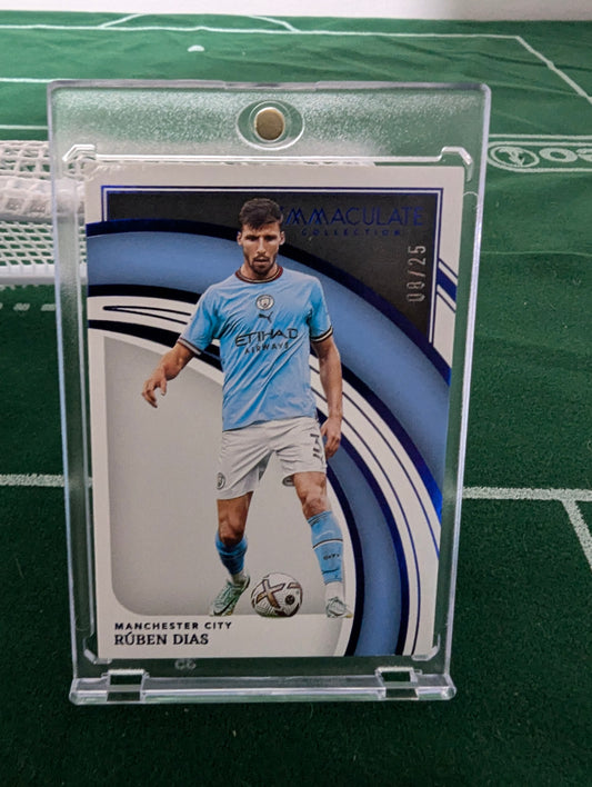 2022-23 Panini Immaculate Collection Ruben Dias Blue /25 Manchester City #132