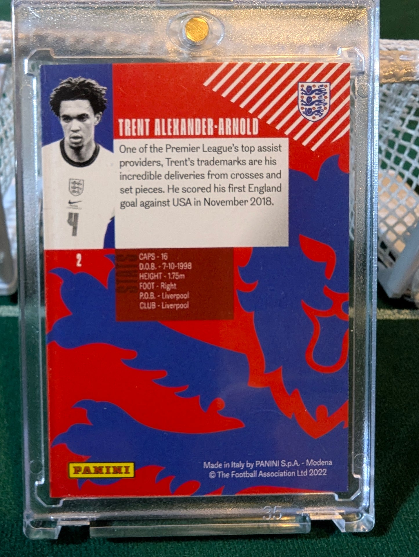 Panini The Best of England 2022 TAA England Parallel /199