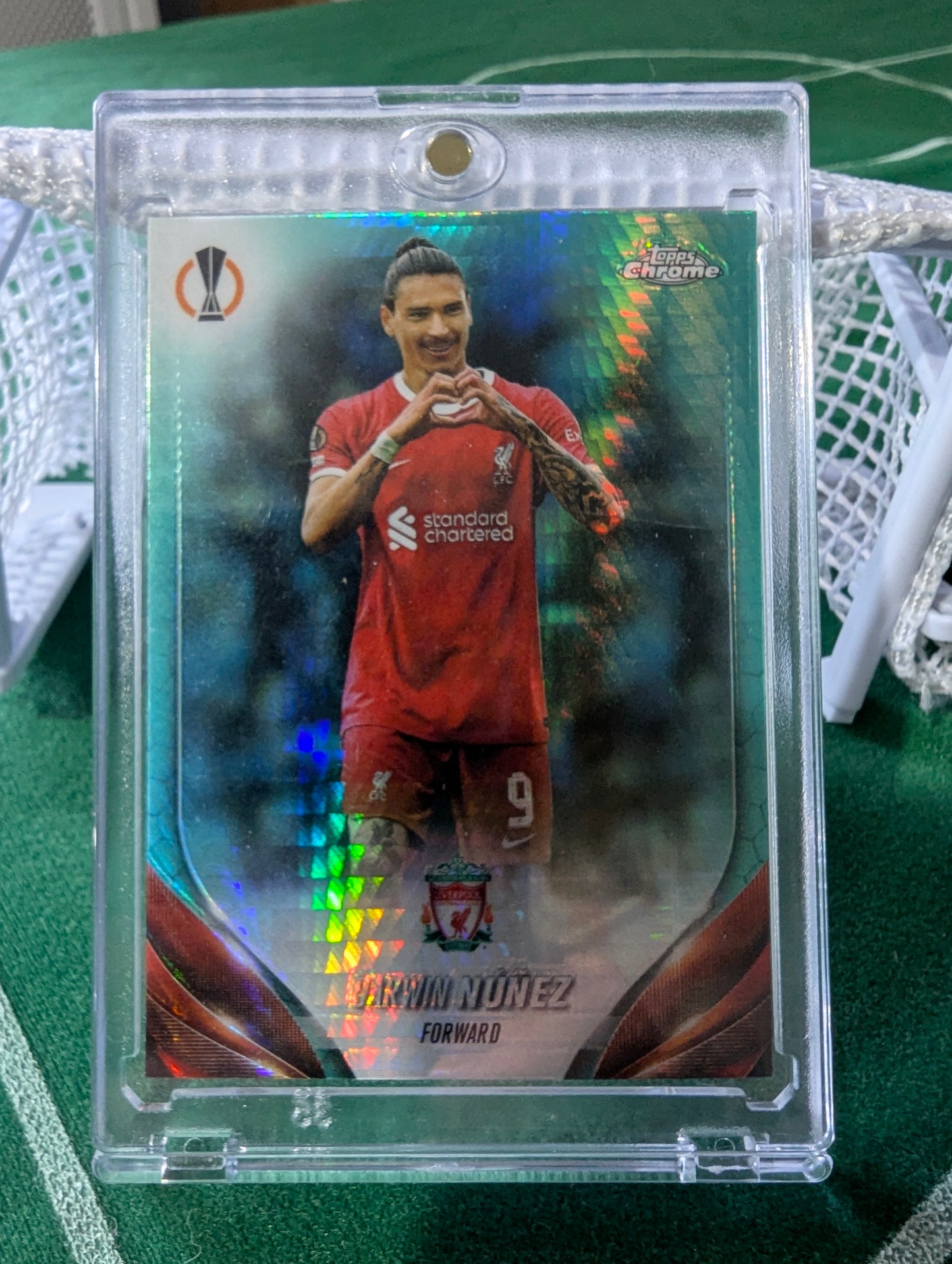 2023-24 Topps Chrome UEFA Darwin Nunez Refractor 41 Liverpool