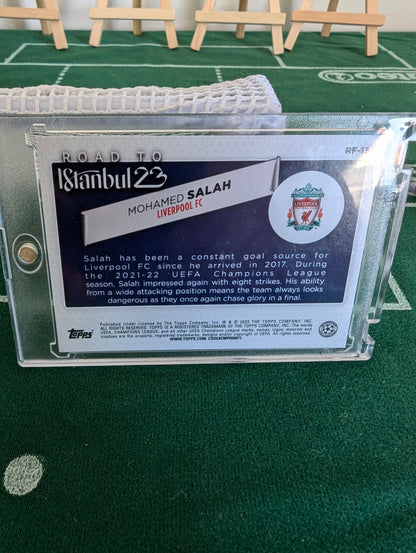 22-23 Topps UCC Flagship Mohamed Salah Liverpool Road to Istanbul 23 #RF-13