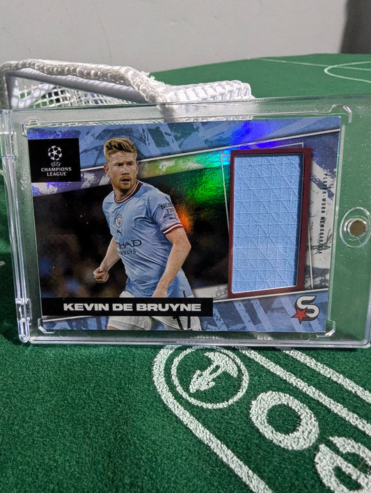 Topps 2022-23 UEFA Football Superstars Relic Kevin De Bruyne 93/133 Man City