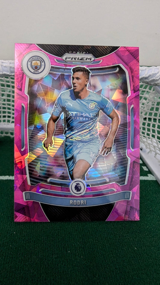 Rodri 2021-22 Panini Pink Ice Prizm Premier League Football Card