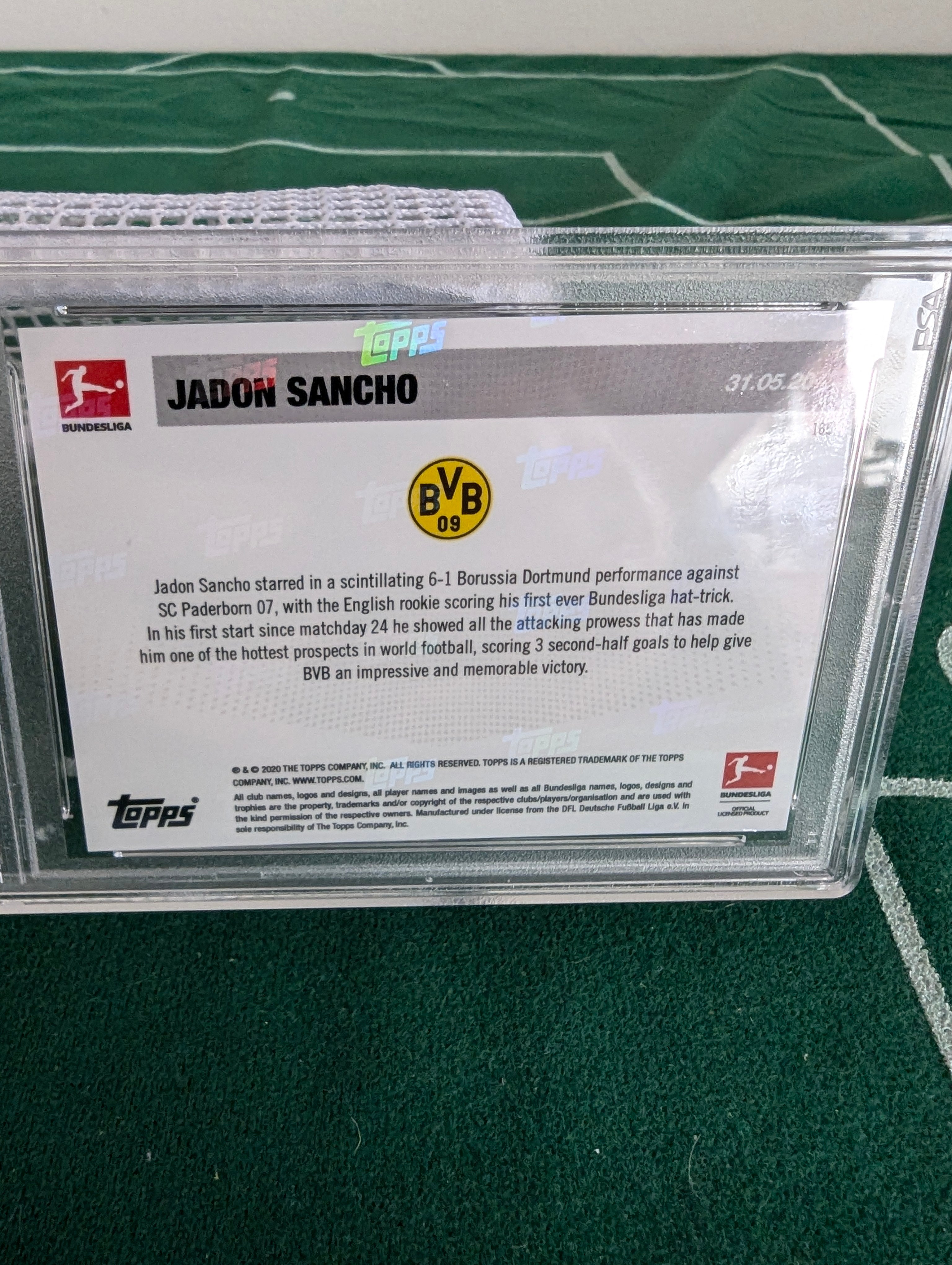 Jadon Sancho- PSA 10- RC- Silver Press Proof- Gem Mint shops