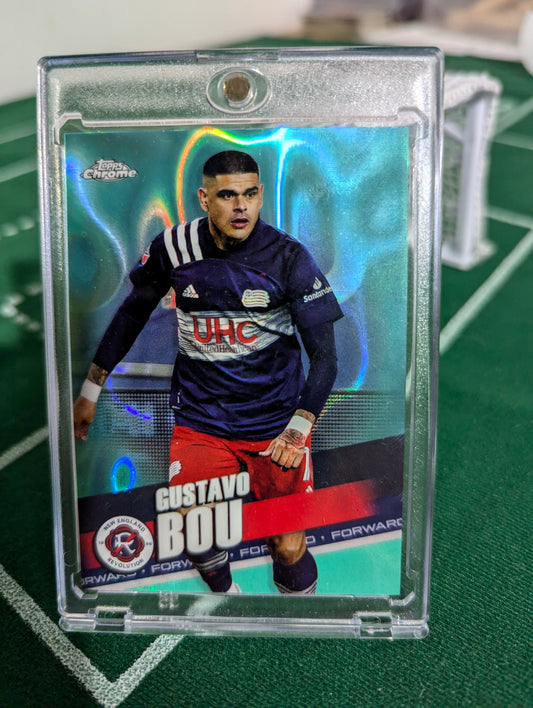 2022 Chrome MLS Base Aqua Lava #167 Gustavo Bou /299 - New England Revolution