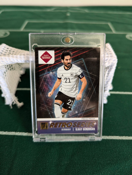 2021-22 Donruss Road To Qatar - Ilkay Gundogan Retro Series Press Proof Gold #16