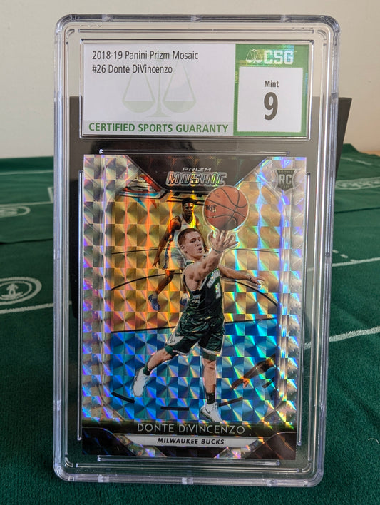 2018-19 Panini Prizm Mosaic #26 Donte DiVincenzo Rookie Card CSG 9