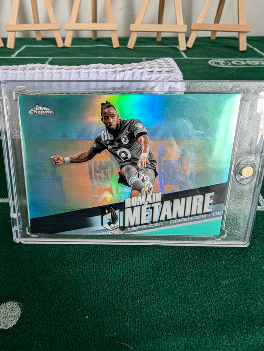 2022 Topps Chrome MLS Romain Metanire Aqua Lava /299 #42 Minnesota United