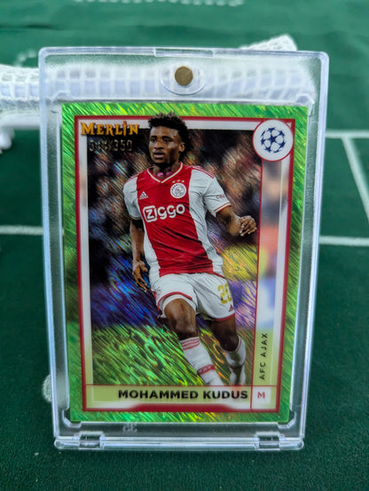 Mohammed Kudus - 2023 Topps Merlin Chrome UCC - Aqua Prism #8