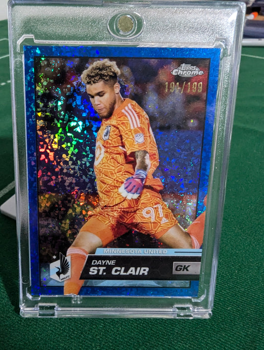 Dayne St Clair - 2023 Topps Chrome MLS Blue Speckle #25 Minnesota United /199