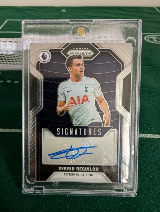 2021-22 Panini Prizm premier league soccer Sergio Reguilon signatures Auto S-SRG