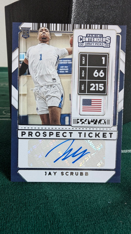 2020 Panini - Contenders Draft Picks - Jay Scrubb Auto No.88